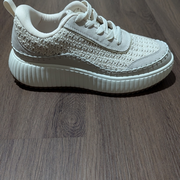 DREAM PAIRS NWOT PLATFORM FASHION SNEAKERS CHUNKY CASUAL SHOES SZ 7 IVORY - Picture 4 of 7